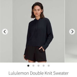 Lululemon Double Knit Sweater Hoodie Navy NWT